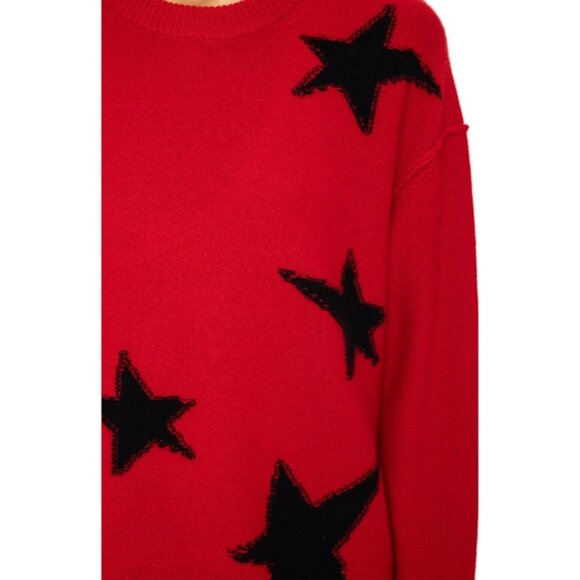 Zadig & Voltaire Markuz WS Stars Graphic Cashmere Sweater - Picture 2 of 7